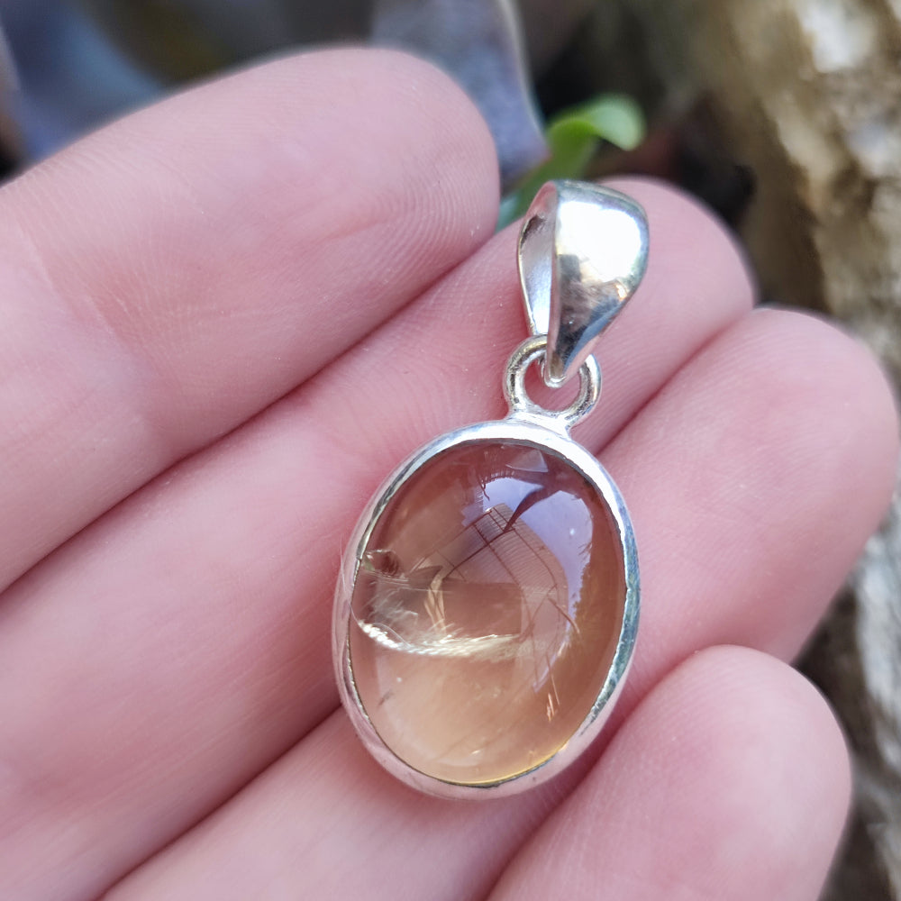 MATERIA Ciondolo Donna In Argento 925 Rodiato Con Perla D'Acqua Dolce 6mm - Elegante Con Catena, Regalo In Scatola Gioielli