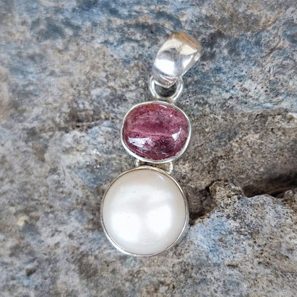 Ciondolo etnico in argento 925 con perla - ORDI