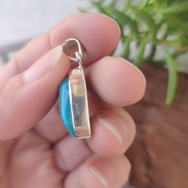 Ciondolo etnico in argento 925 con pietra - PURUNIA