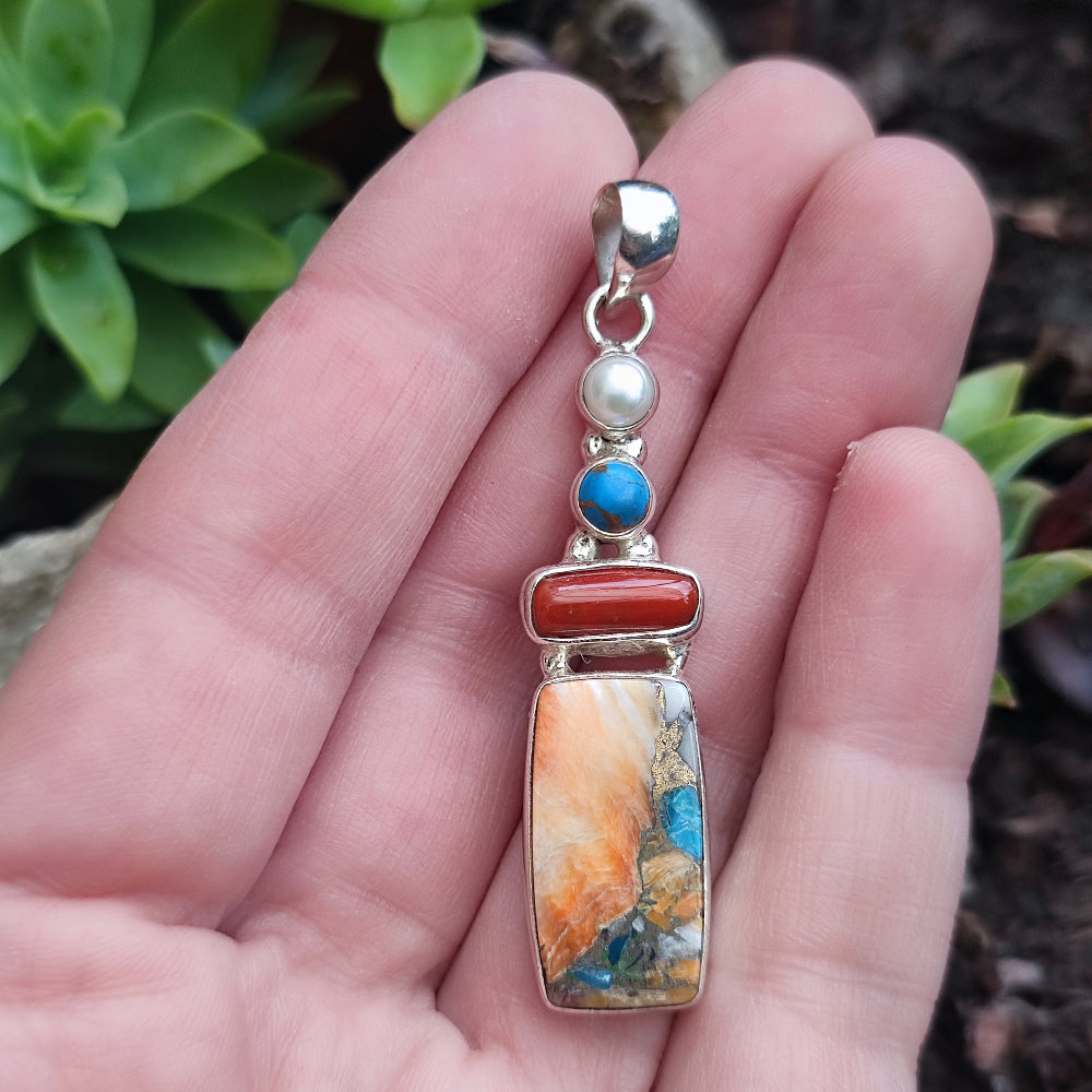 Ciondolo in argento 925 con pietra - RAMAPUR