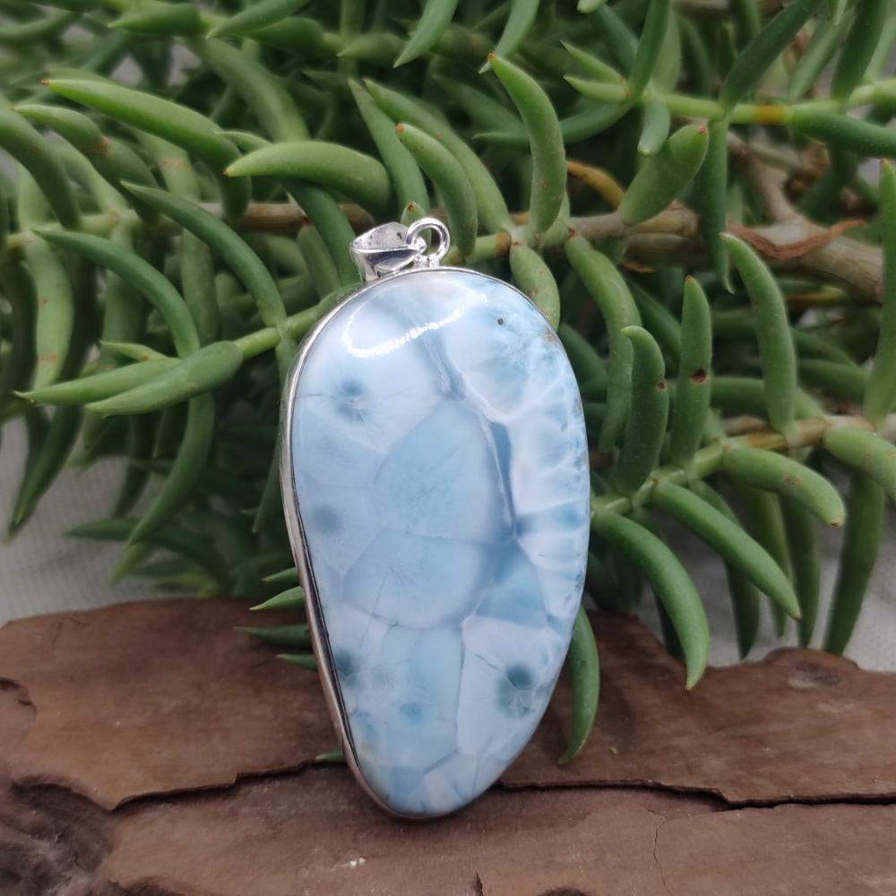 Ciondolo etnico in argento 925 con pietra - SAGMA