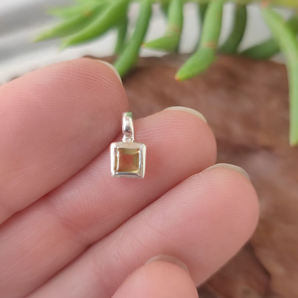 iondolo dado in argento 925 con pietra - SEDAWA