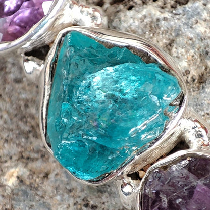 Ciondolo etnico in argento 925 con pietra - SERTAVAJA