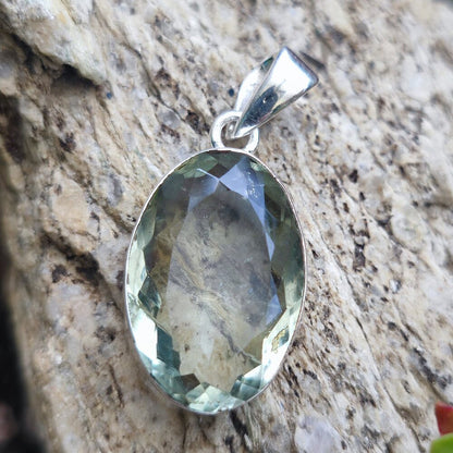 Ciondolo etnico in argento 925 con pietra - SONKEL