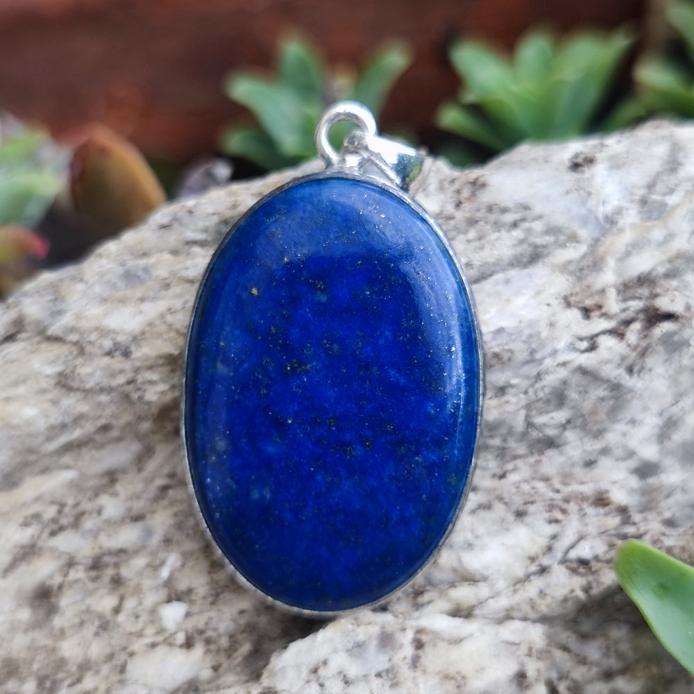 Ciondolo etnico in argento 925 con pietra - SORAON