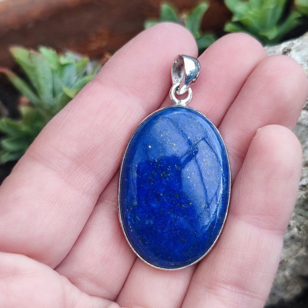 Ciondolo etnico in argento 925 con pietra - SORAON