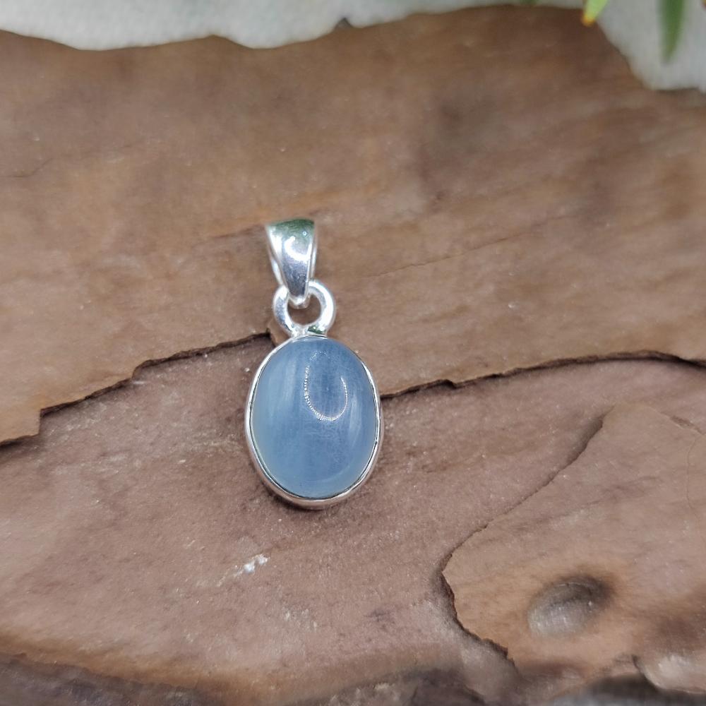 Ciondolo ovale in argento 925 con pietra - SUTRI