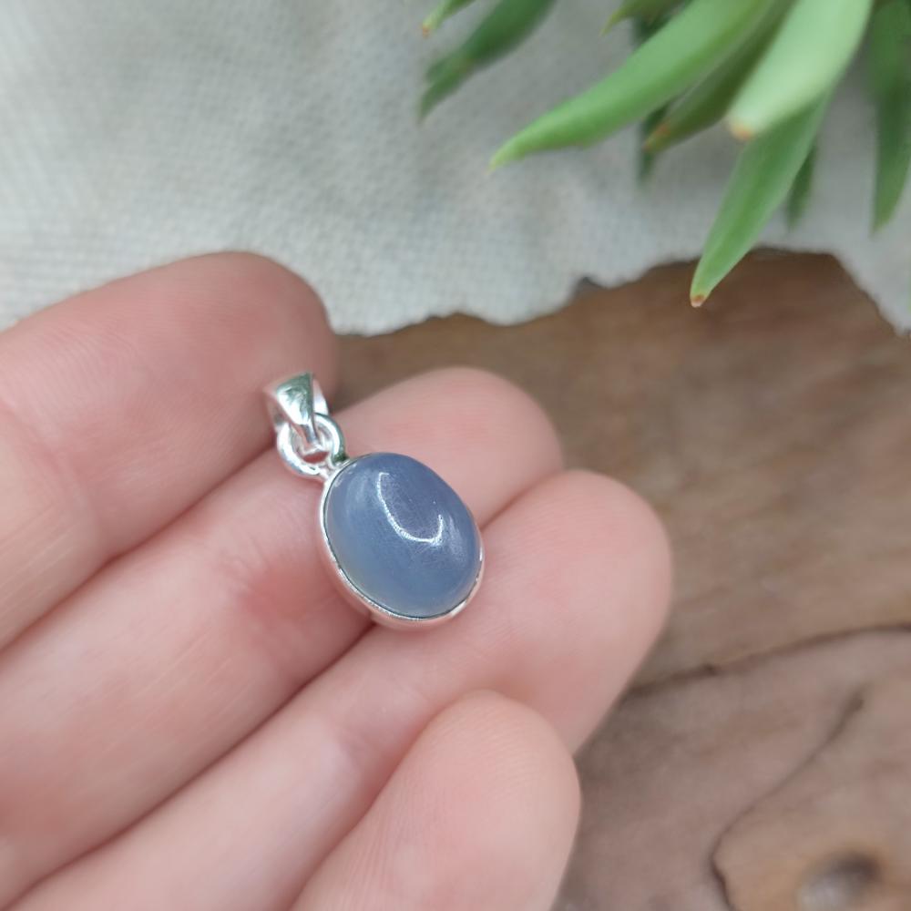 Ciondolo ovale in argento 925 con pietra - SUTRI