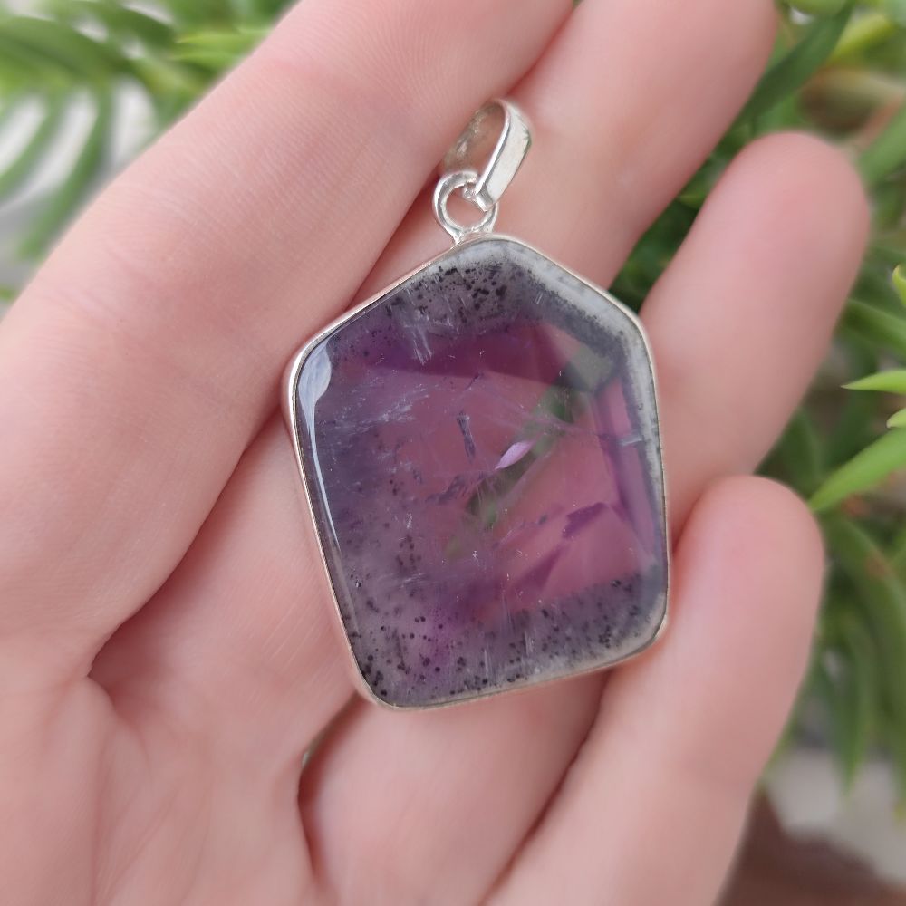 Ciondolo etnico in argento 925 con pietra - TIKILIPARA