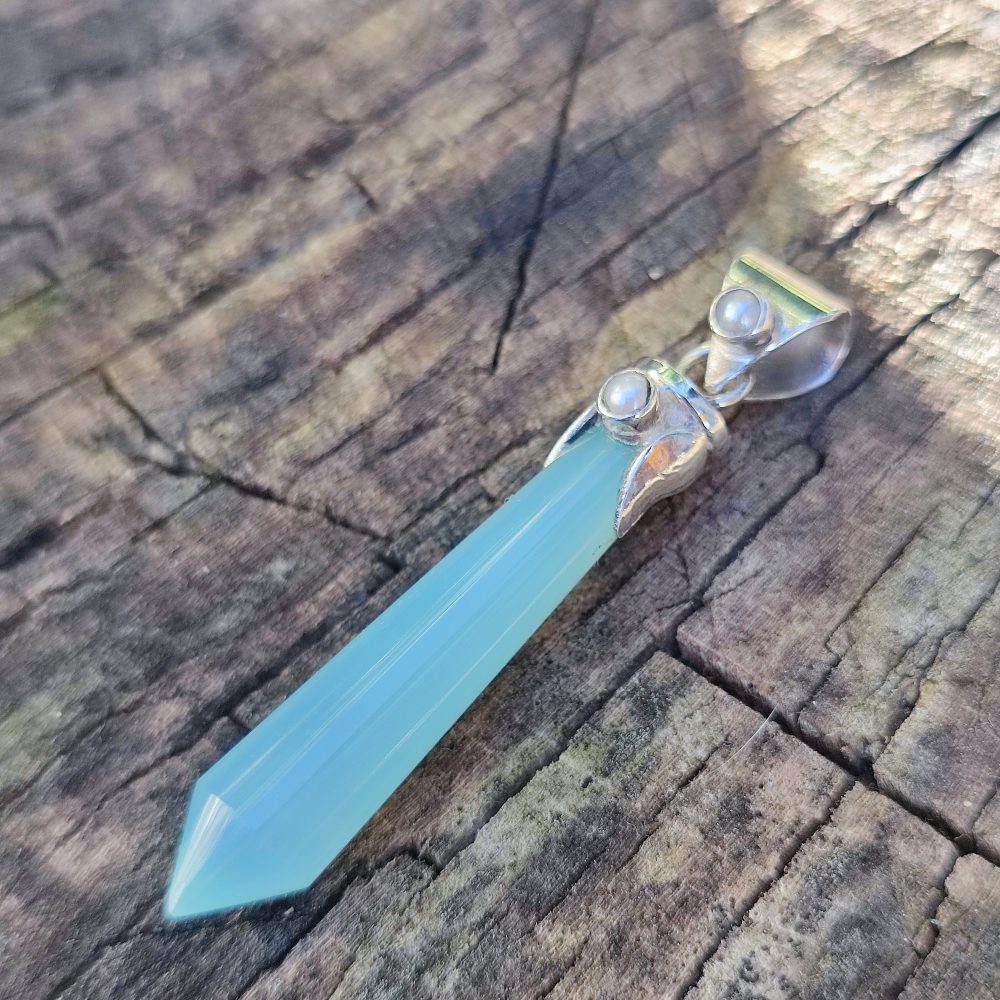 Ciondolo etnico in argento 925 con pietra - VIRUL
