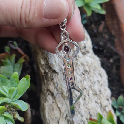 Ciondolo etnico in argento 925 con chakra - ASALDARI