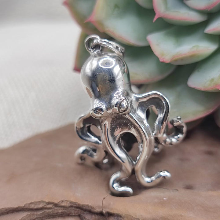 Ciondolo artigianale con polpo argento 925 - PRODDATUR