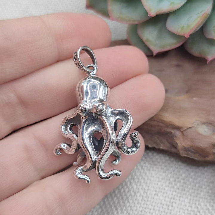 Ciondolo artigianale con polpo argento 925 - PRODDATUR
