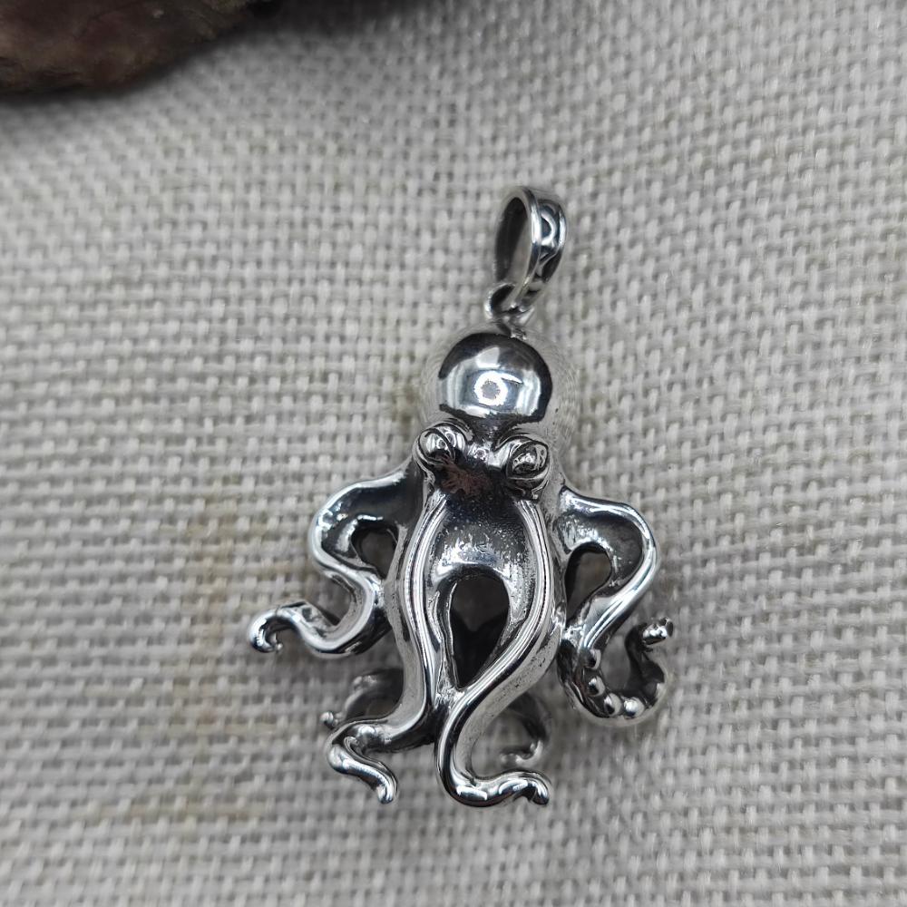 Ciondolo artigianale con polpo argento 925 - PRODDATUR