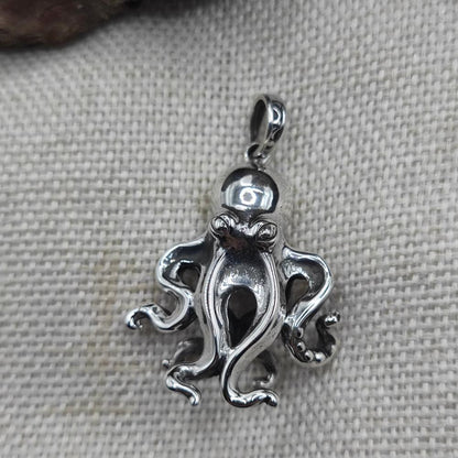Ciondolo artigianale con polpo argento 925 - PRODDATUR