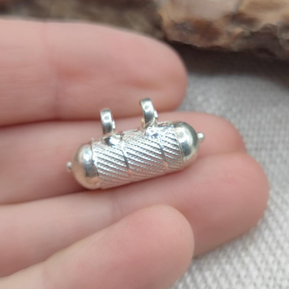 Ciondolo etnico porta preghiere argento 925 - RAYADURG