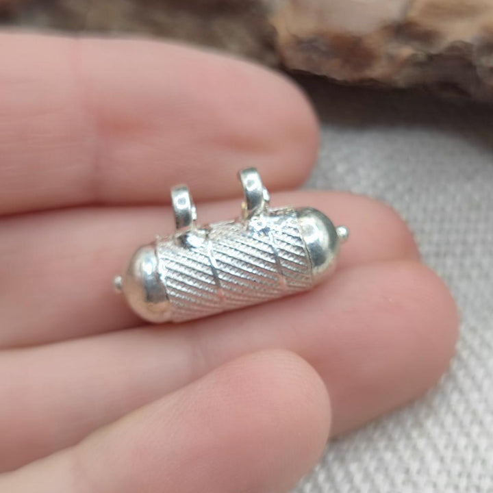 Ciondolo etnico porta preghiere argento 925 - RAYADURG