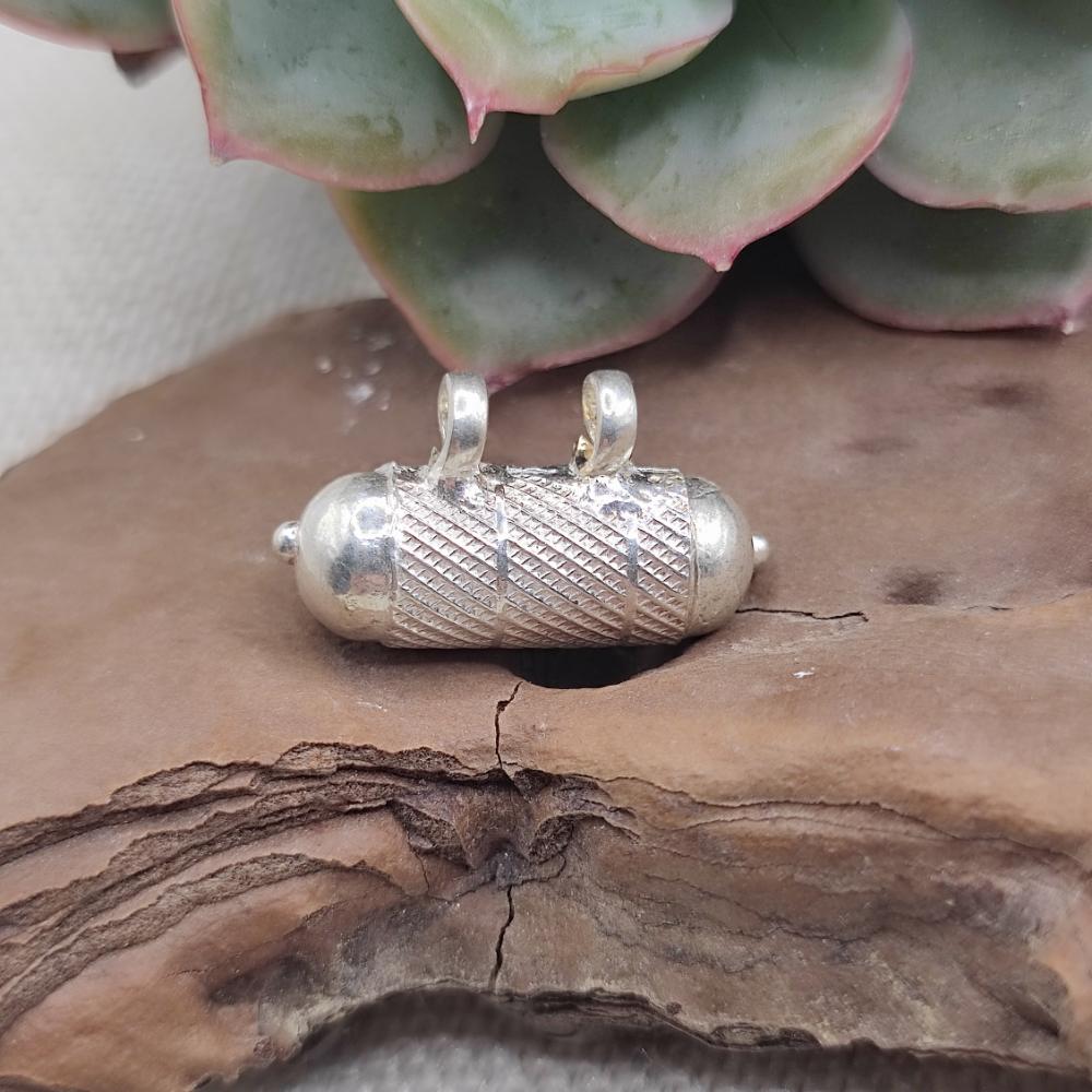 Ciondolo etnico porta preghiere argento 925 - RAYADURG