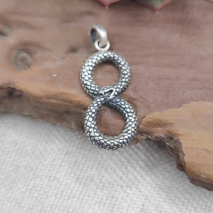 Ciondolo serpente in argento 925 - PHALNA