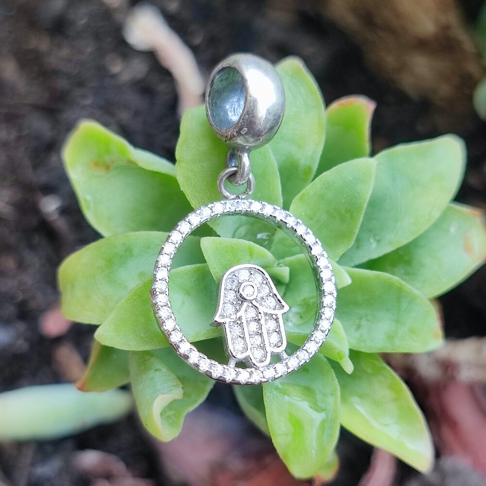 Ciondolo in argento 925 con mano di Fatima - ALANGAYAM