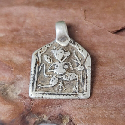 Ciondolo in argento antico con divinità Hanuman - NANA
