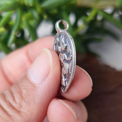 Ciondolo in argento antico con divinità Hanuman - GOA