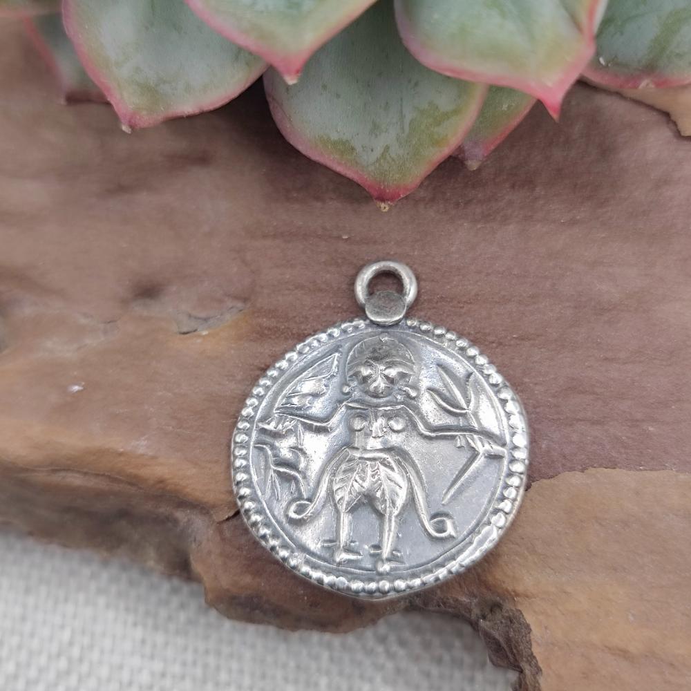 Ciondolo in argento antico Shiva - NELLIMARLA