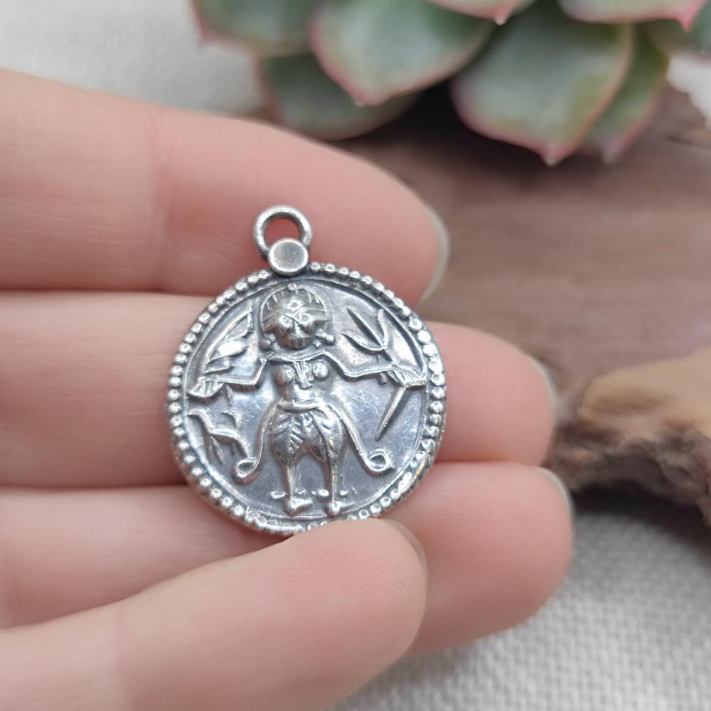 Ciondolo in argento antico Shiva - NELLIMARLA