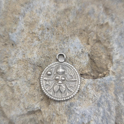 Ciondolo etnico in argento antico Shiva - CHANDPOLE