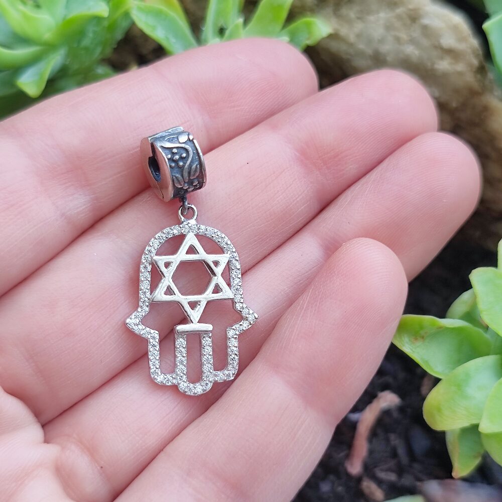 Ciondolo in argento 925 con mano di Fatima - SANDEEP