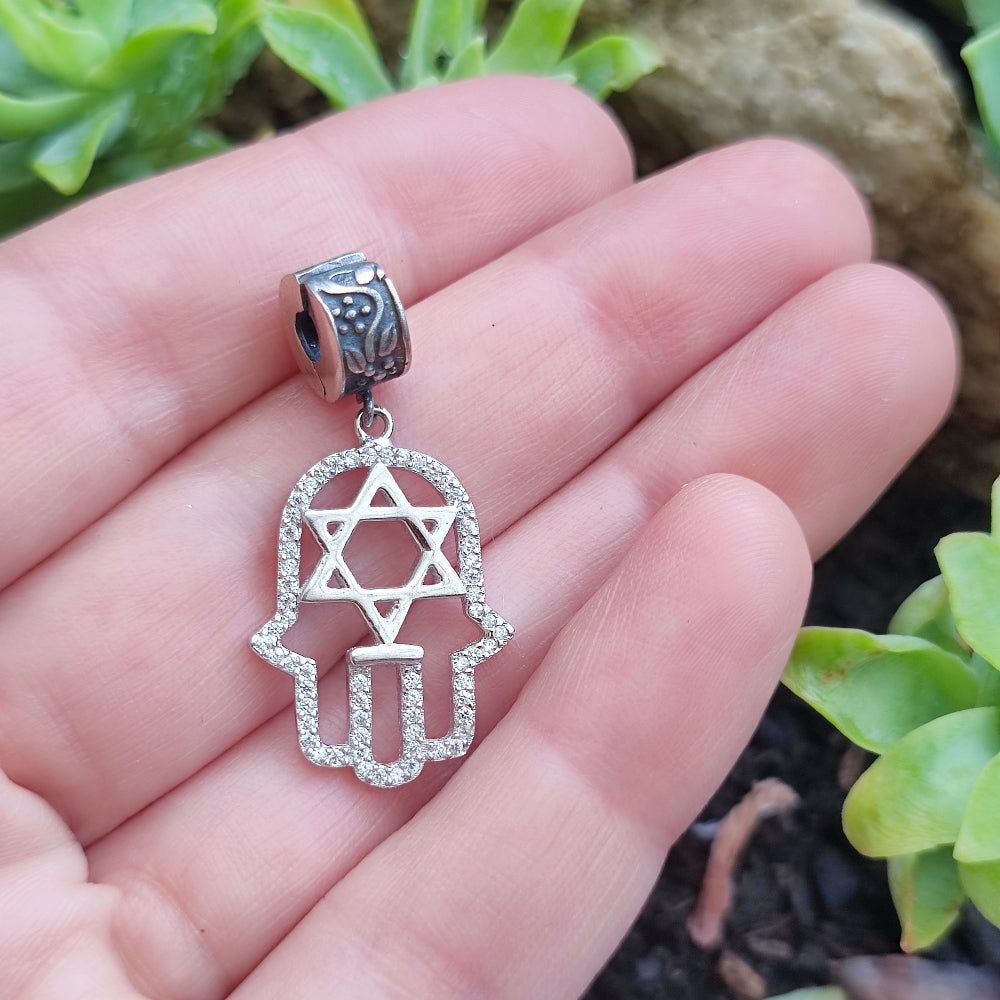 Ciondolo in argento 925 con mano di Fatima - SANDEEP
