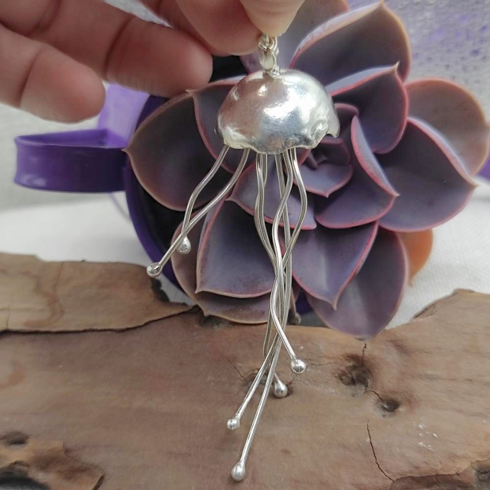 Ciondolo artigianale medusa in argento 925 - NISHA