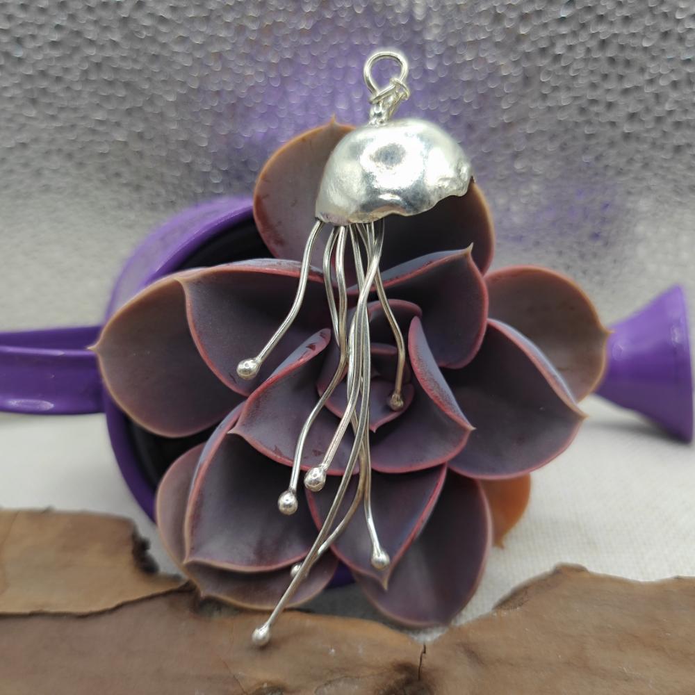 Ciondolo artigianale medusa in argento 925 - NISHA