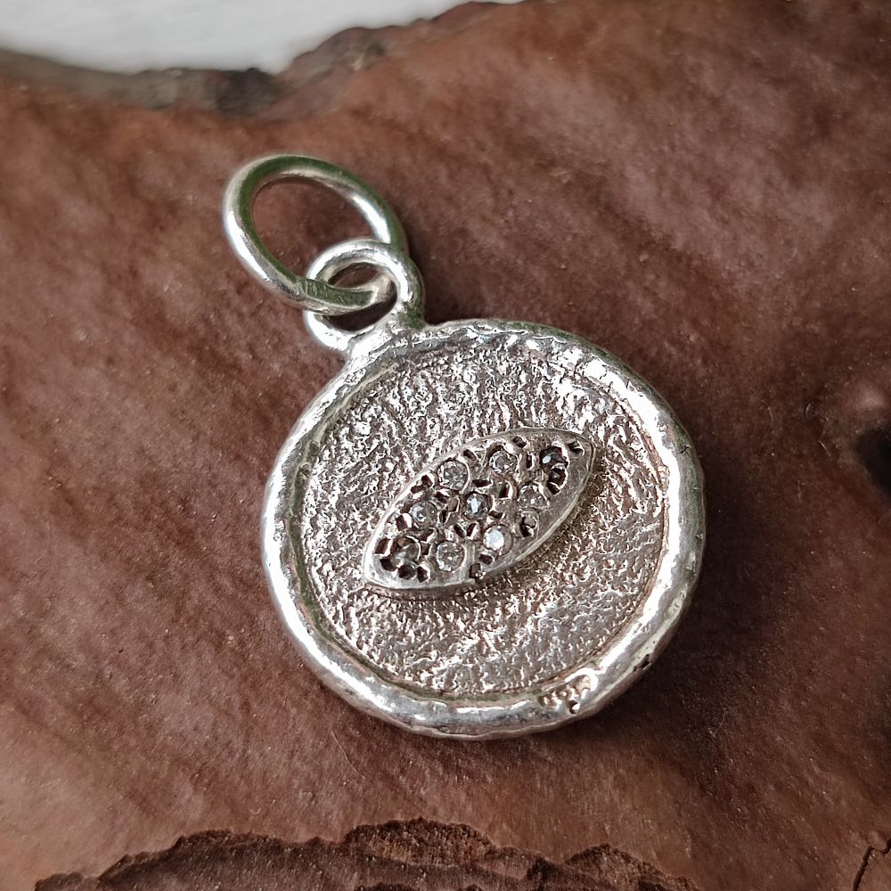 Ciondolo in argento 925 con zirconi - KINKIRTA