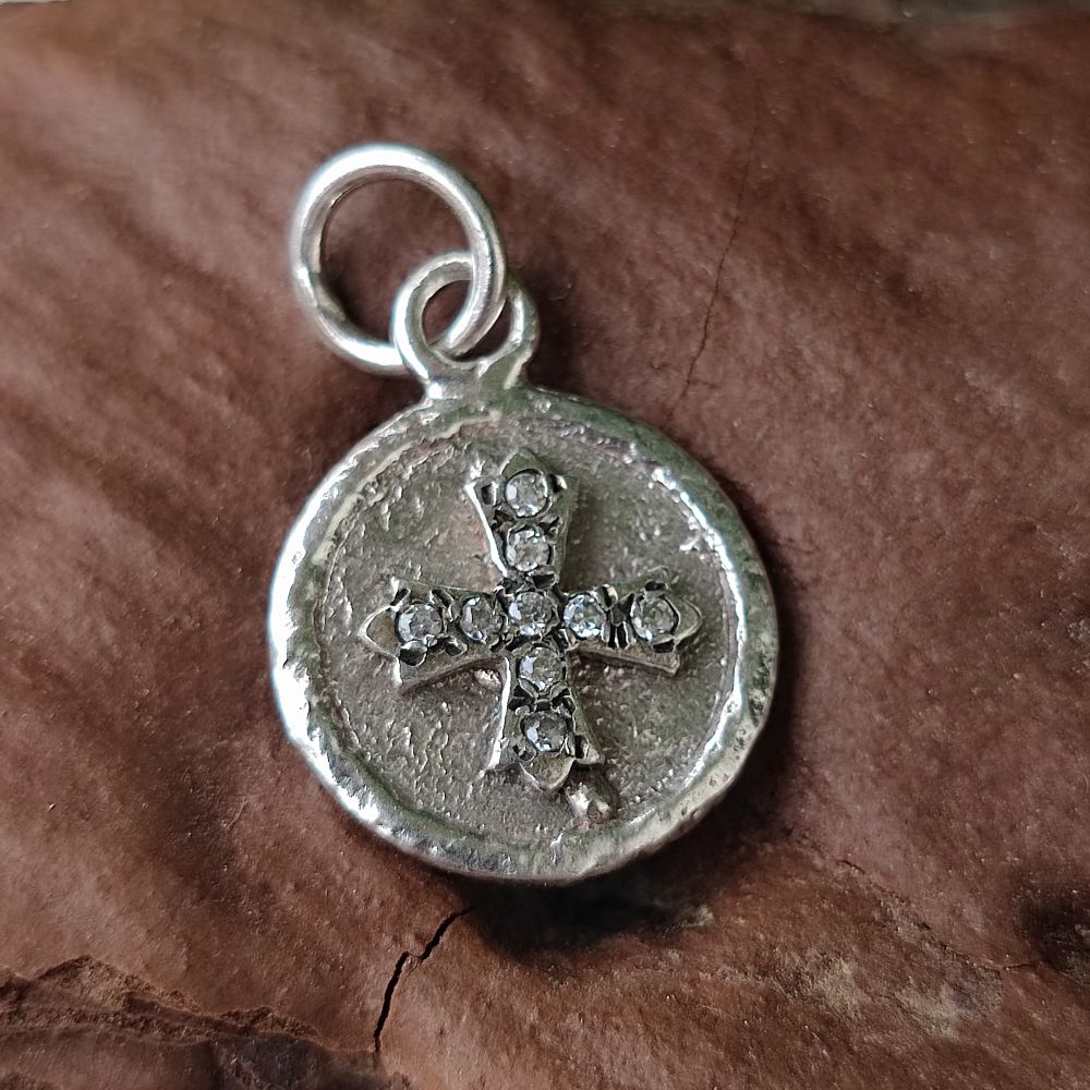 Ciondolo in argento 925 con zirconi - KINKIRTA
