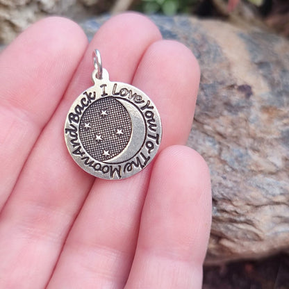 Ciondolo artigianale in argento 925 - I LOVE YOU