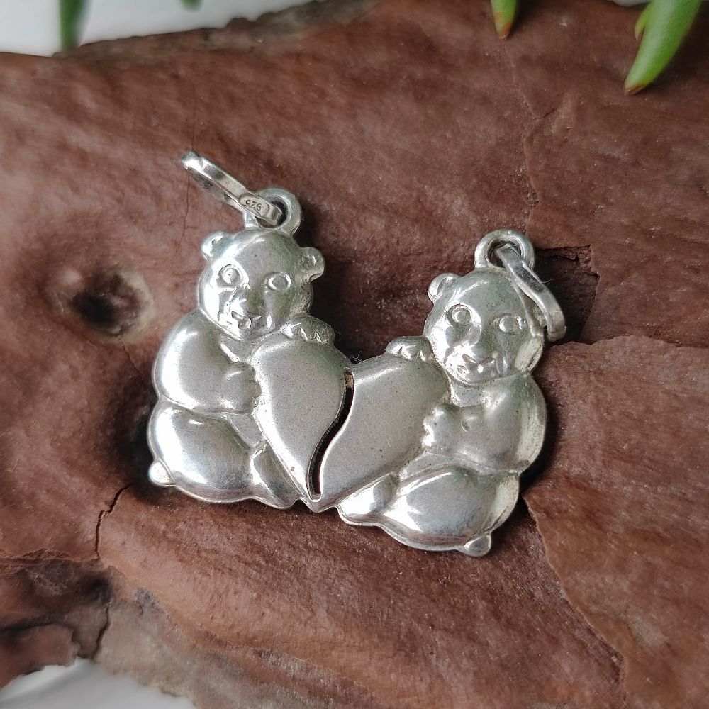 Ciondolo best friends in argento 925 - BEARS