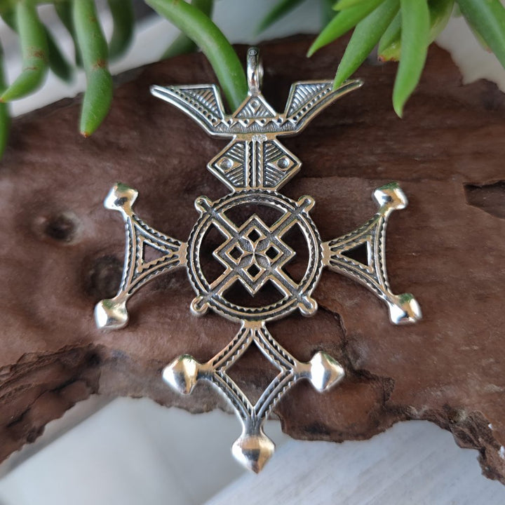 Ciondolo croce Tuareg in argento 925 - BURUDI