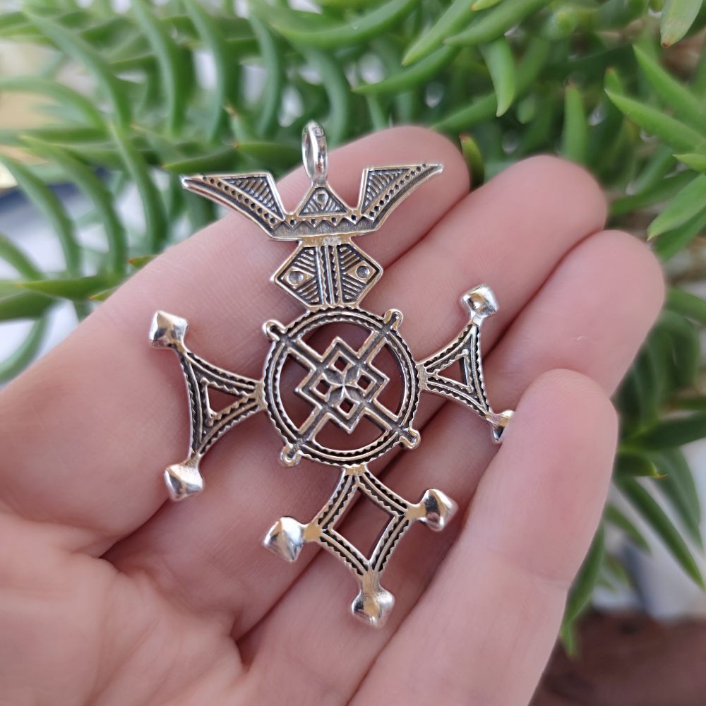 Ciondolo croce Tuareg in argento 925 - BURUDI