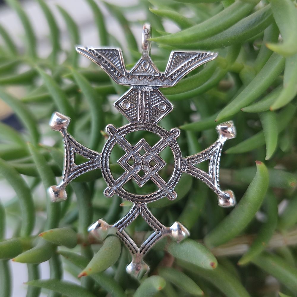 Ciondolo croce Tuareg in argento 925 - BURUDI