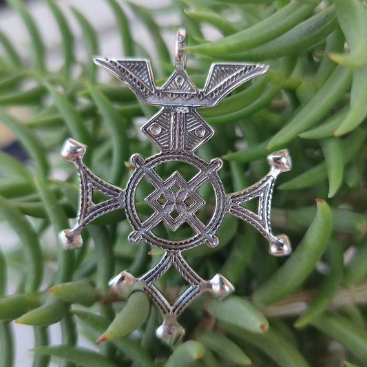 Ciondolo croce Tuareg in argento 925 - BURUDI
