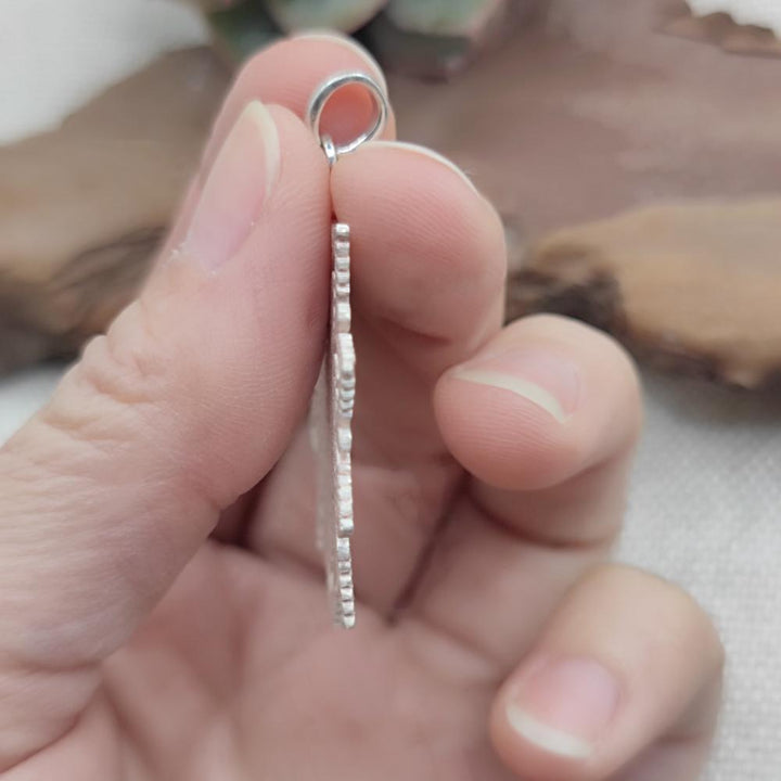 Ciondolo artigianale traforato in argento 925 - RAJEND