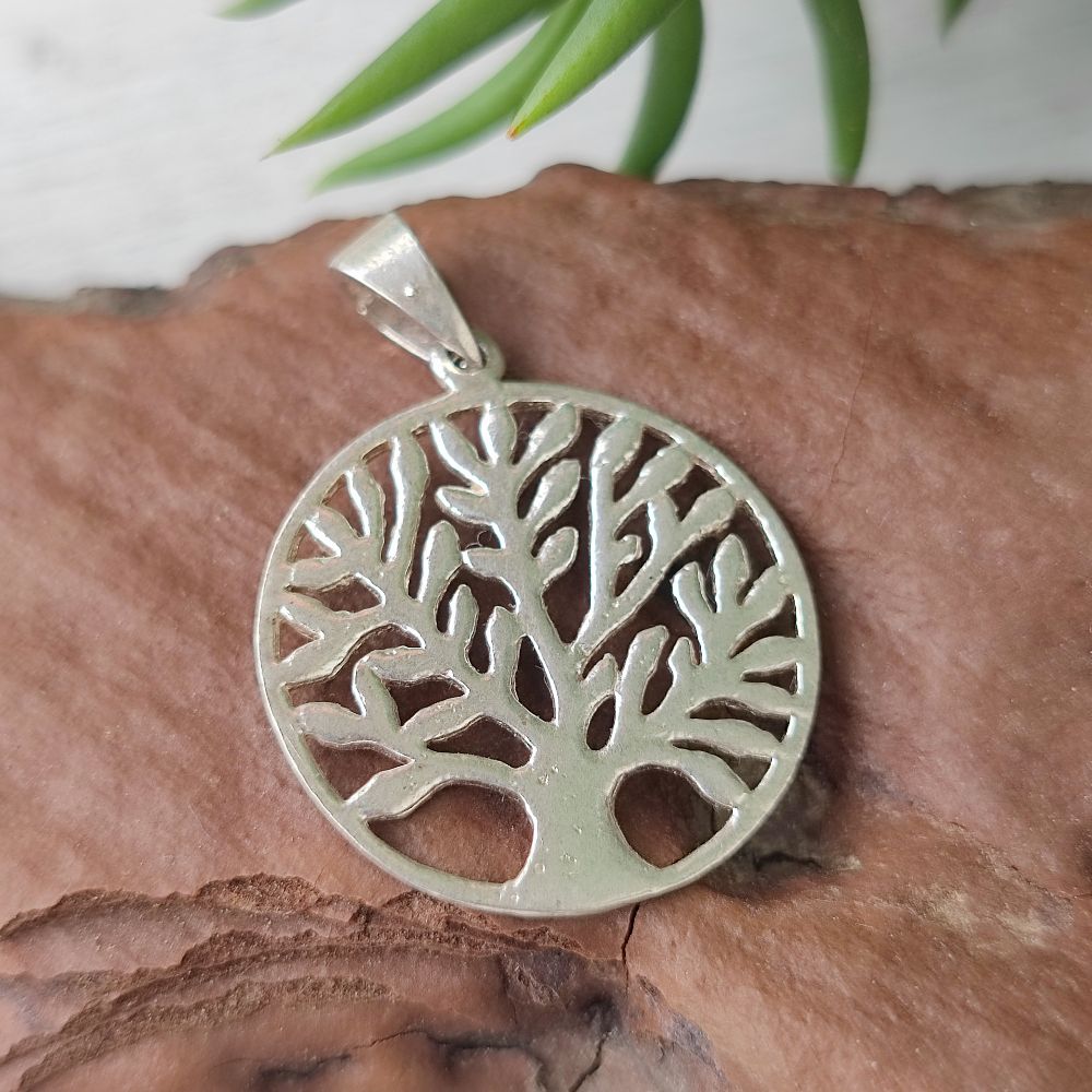 Ciondolo etnico in argento 925 - Albero della vita