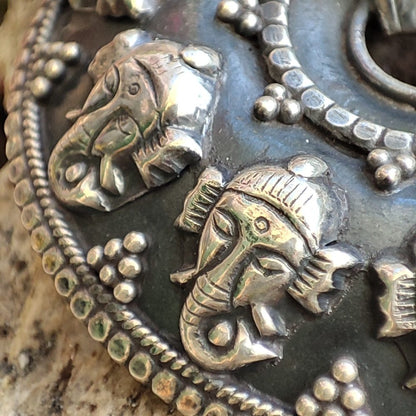 Ciondolo etnico in argento 925 Ganesh - JAMALLAH