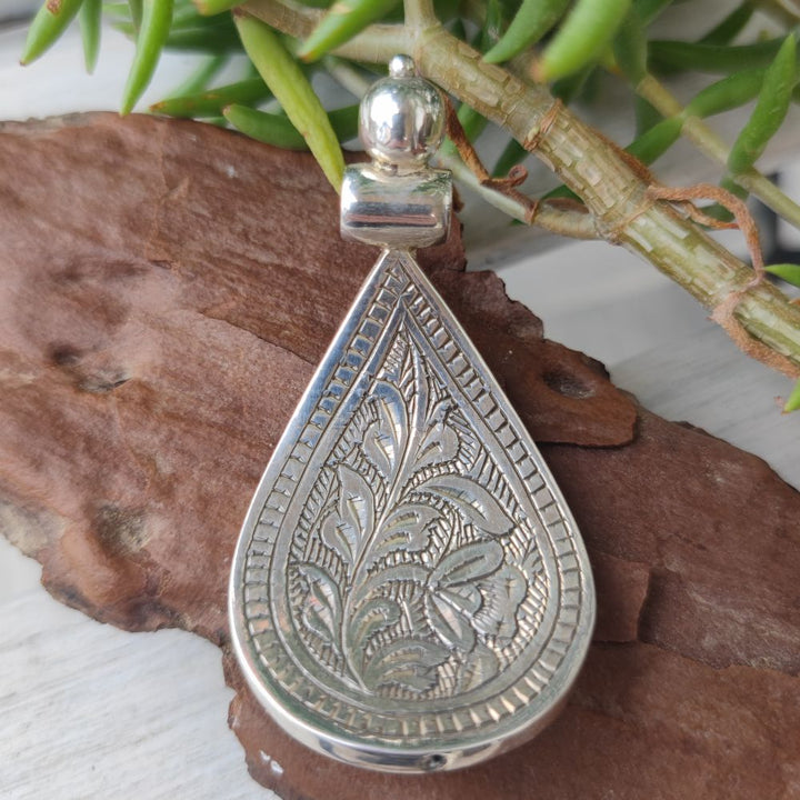 Ciondolo etnico indiano in argento 925 - MURHU