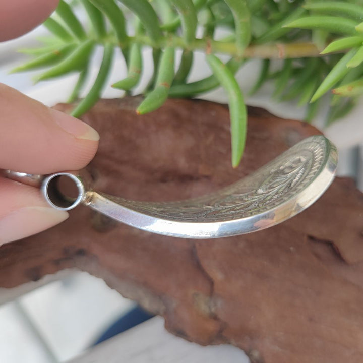 Ciondolo etnico indiano in argento 925 - MURHU