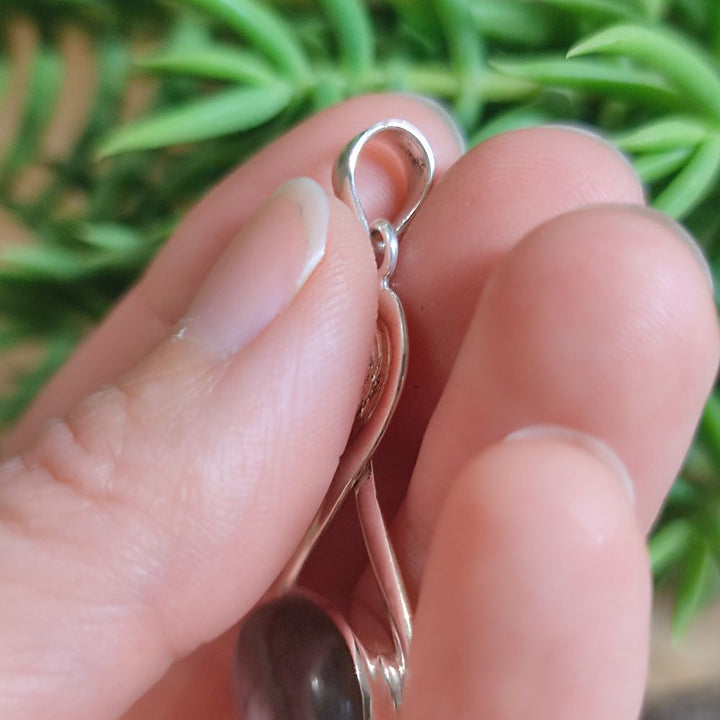 Ciondolo etnico in argento 925 con pietra - ALODING