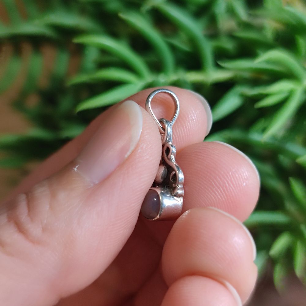 Ciondolo in argento 925 con pietra - MARGOMUNDA