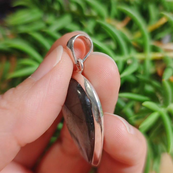 Ciondolo etnico in argento 925 con pietra - SABANG