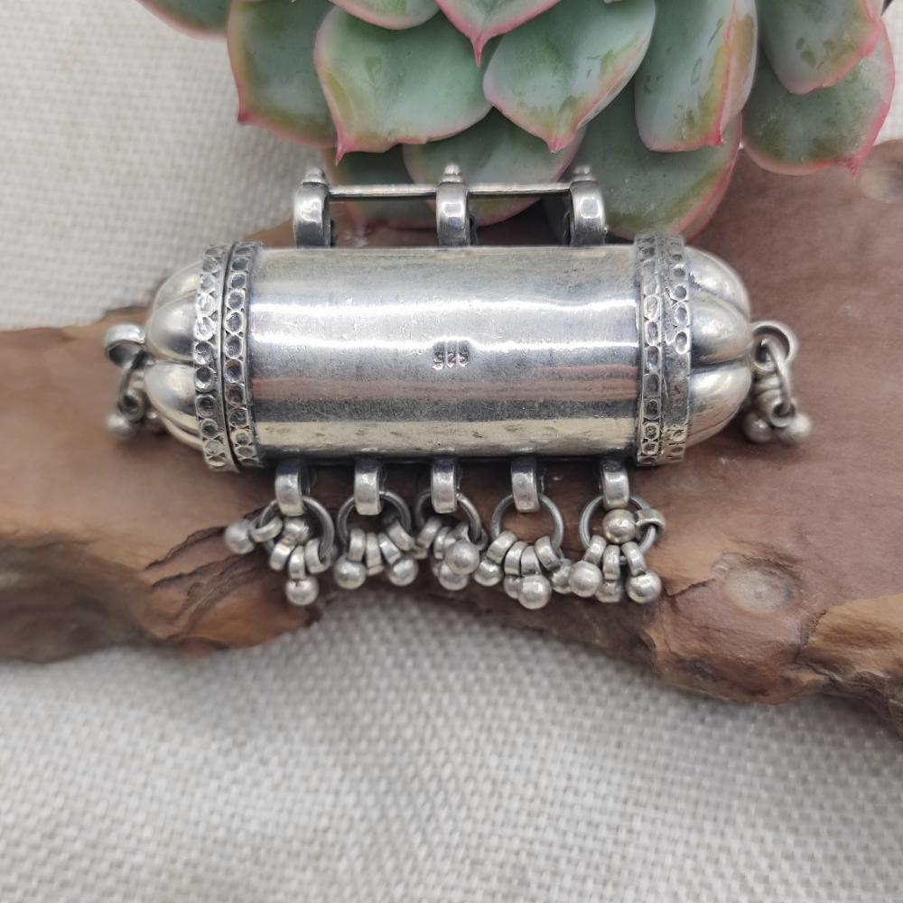 Ciondolo etnico porta preghiere argento 925 - PUTTUR